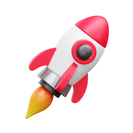 Rocket 3D Icon
